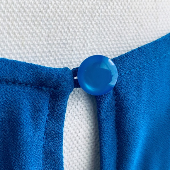 Want & Need Blue Pleated Dress - Picture 7 of 8